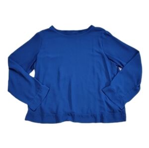 Mossimo Women's blue lined long‎ sleeve top size XL